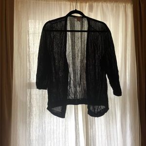 Thin black cardigan